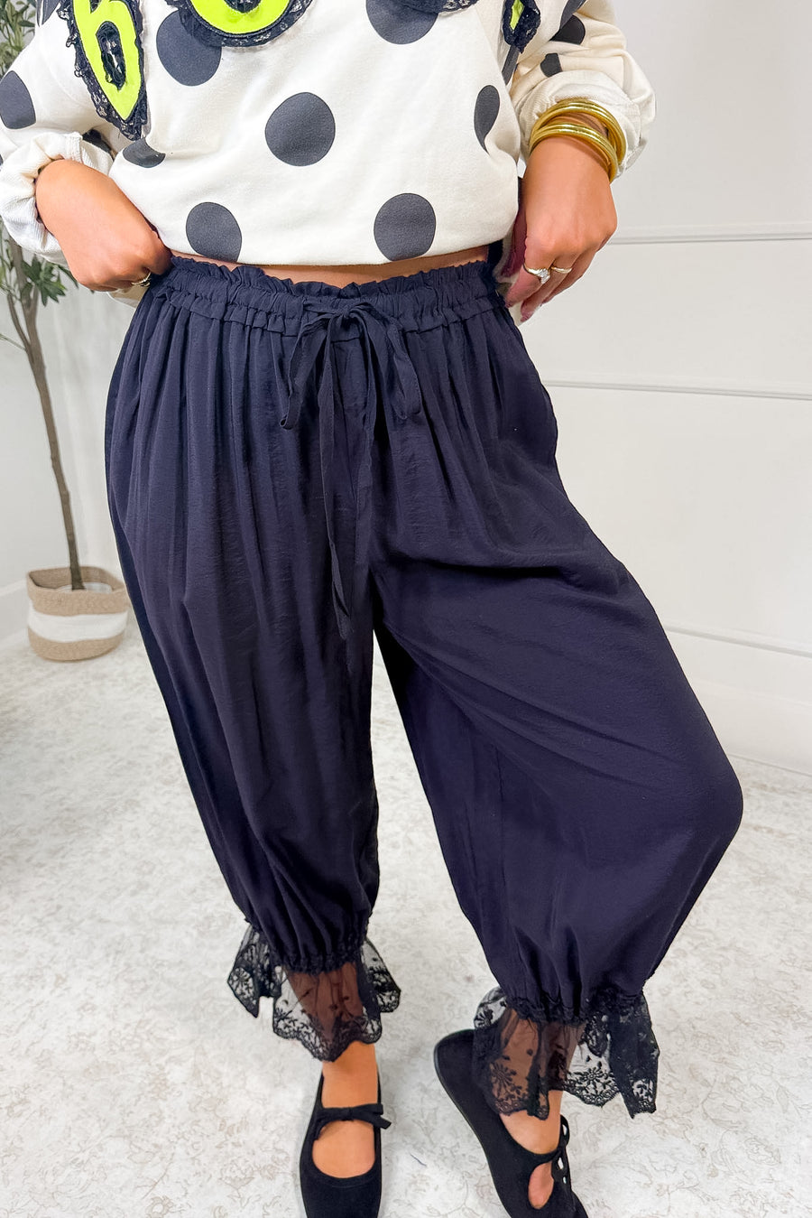Darling Bloomer Pants- Black