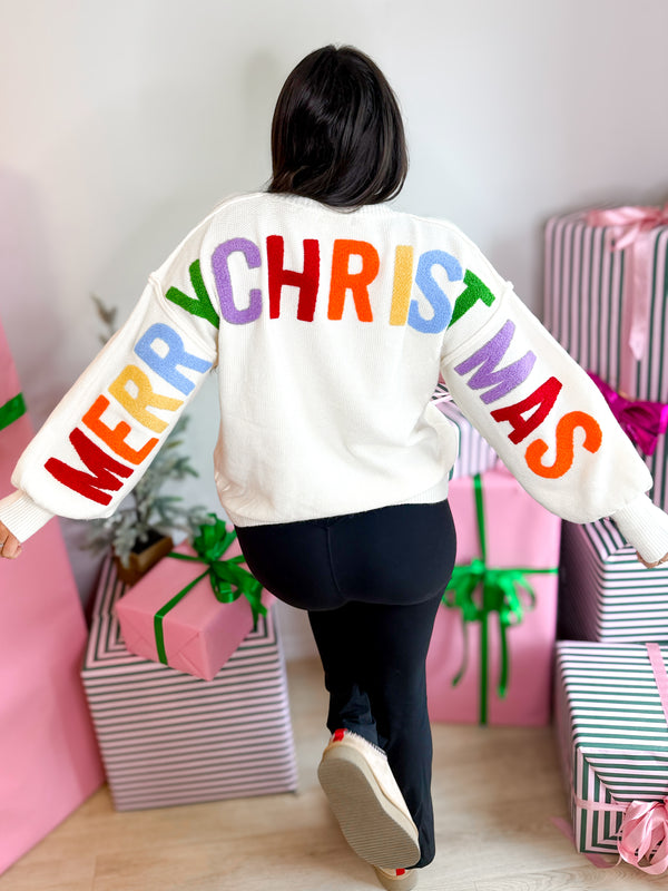 Merry & Bright Rainbow Sweater