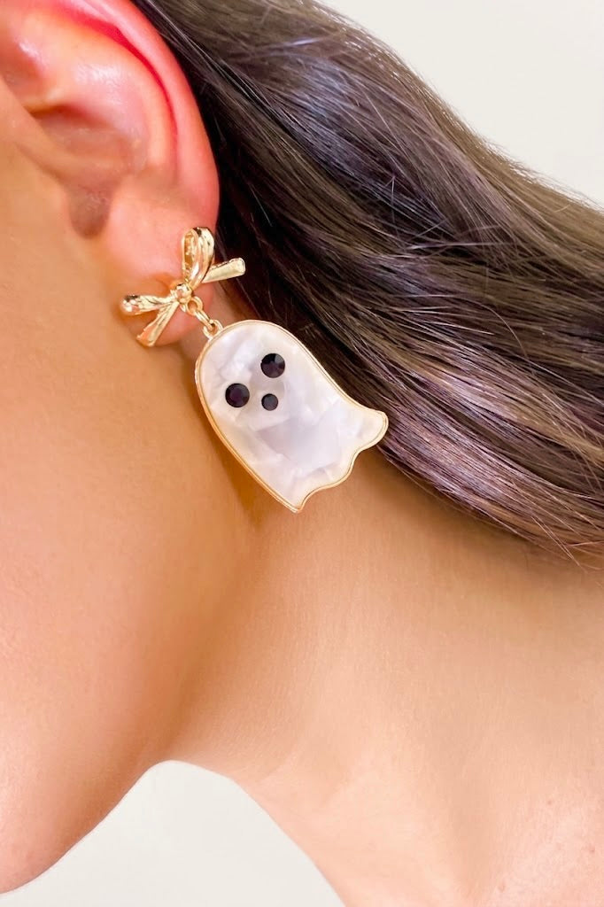 Ghostie Bow Earring