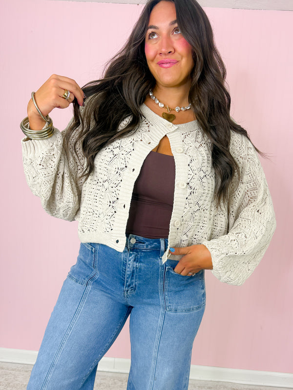 The Ridley Cardigan- Sand