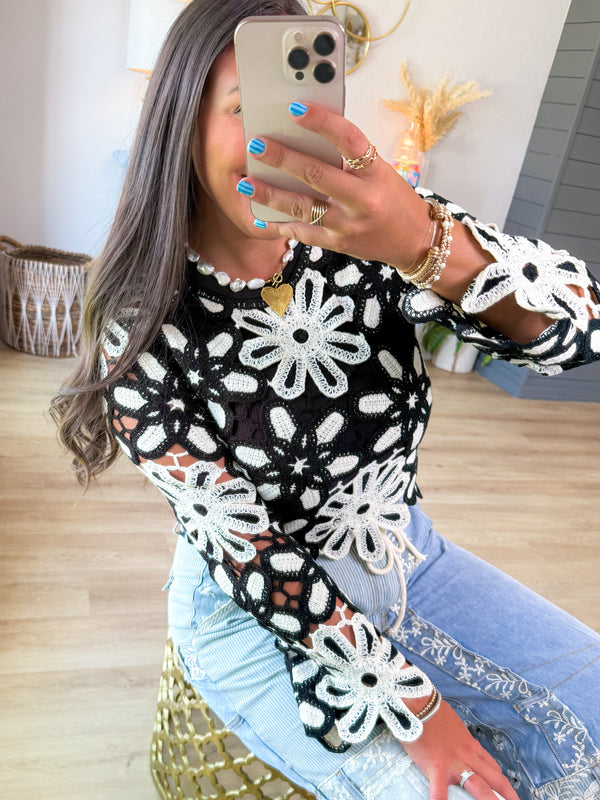 Moonflower Mosaic Sweater