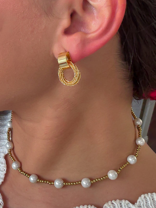 Glow Girl Circle Earrings