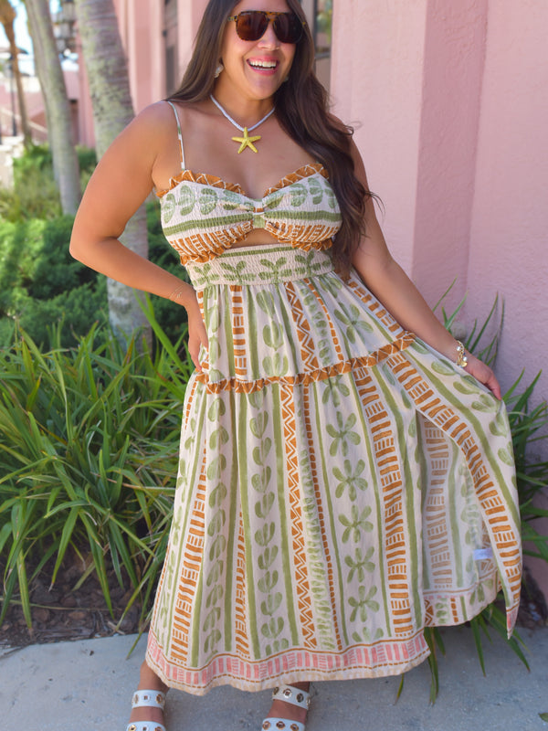 The Bahamas Cutout Maxi Dress