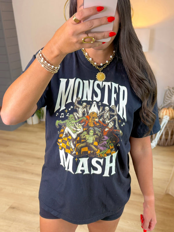 Vintage Monster Mash Tee- Black
