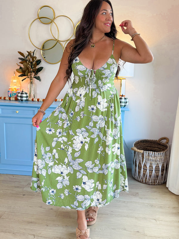 Ashgrove Olive Maxi Dress