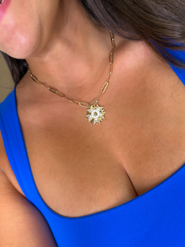 Solar Flare Pendant Necklace