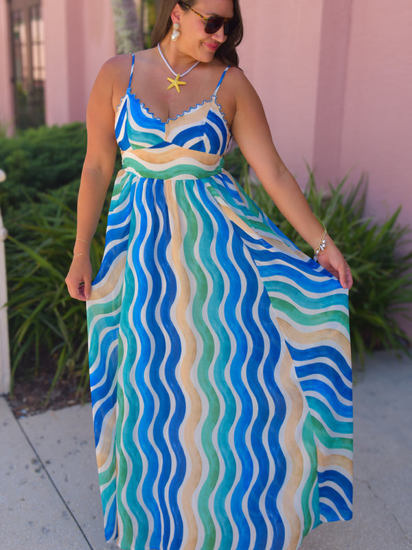 Making Waves Maxi Dress