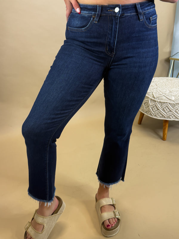 Bella High Rise Crop Flare Jean