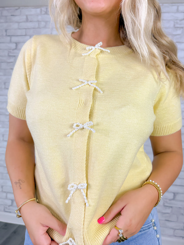 Buttercream Pearl Button Cardigan