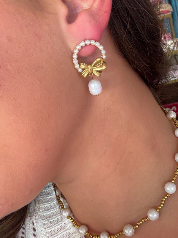 Pearl Wreath Earrings