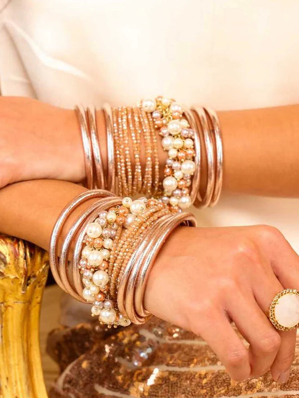 Budha Girl Bangles- Champagne
