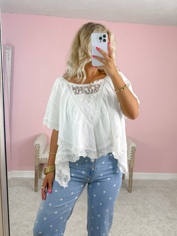 Celeste Lace Top