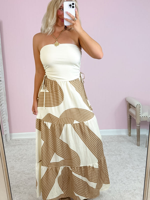River Maxi Dress- Brown