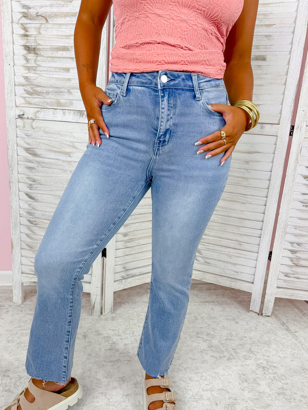 Collins High Rise Kick Flare Jeans