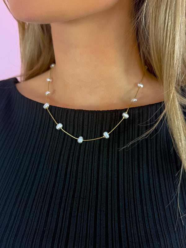 Ida Petite Pearl Necklace