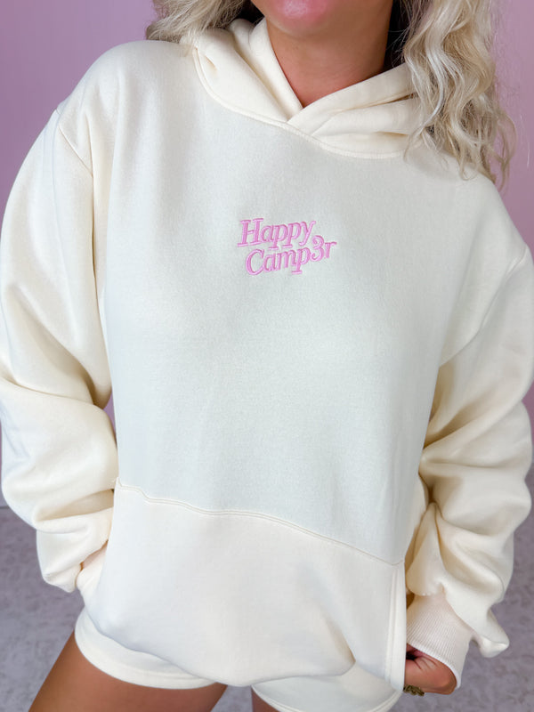 Happy Camp3r Butter & Pink Hoodie