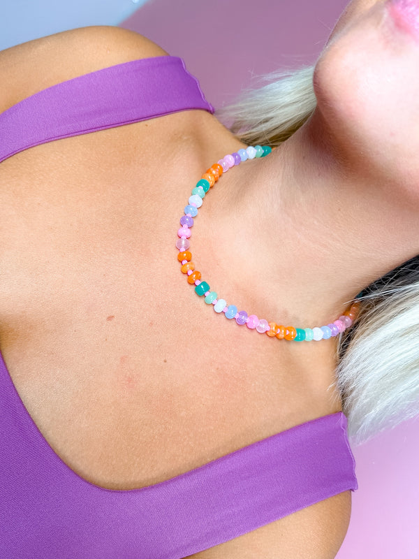 Pastel Gemstone Necklace