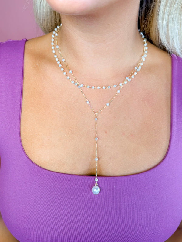 Little Luxuries Gold Pearl Necklace