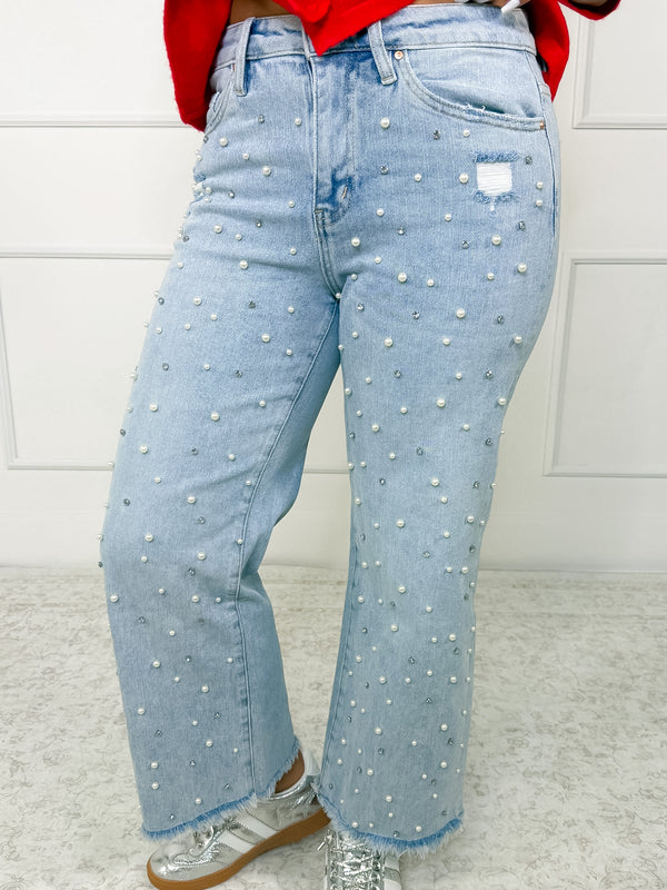 The Elle Pearl Cropped Jeans