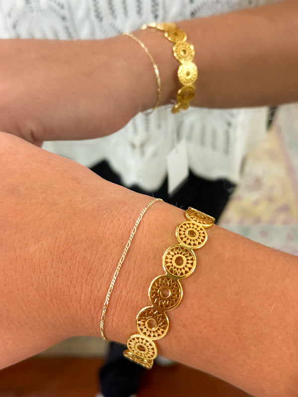 Golden Sunburst Cuff