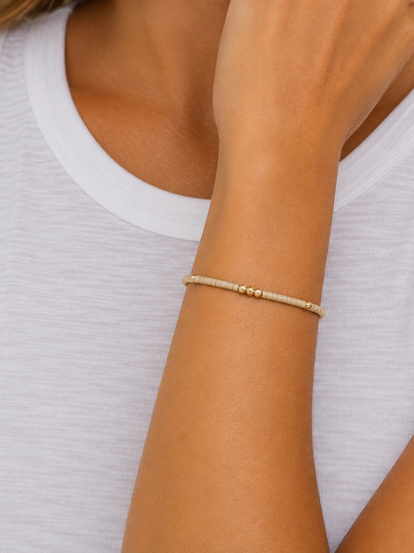 2mm Newport Golden + Gold Filled Waterproof Bracelet