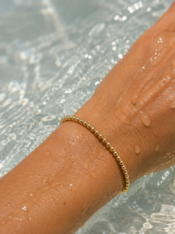 3mm Gold Filled Karma Waterproof Bracelet