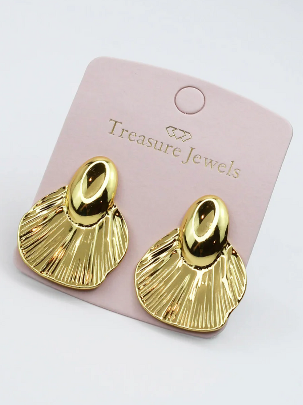 Golden Fanfare Earring